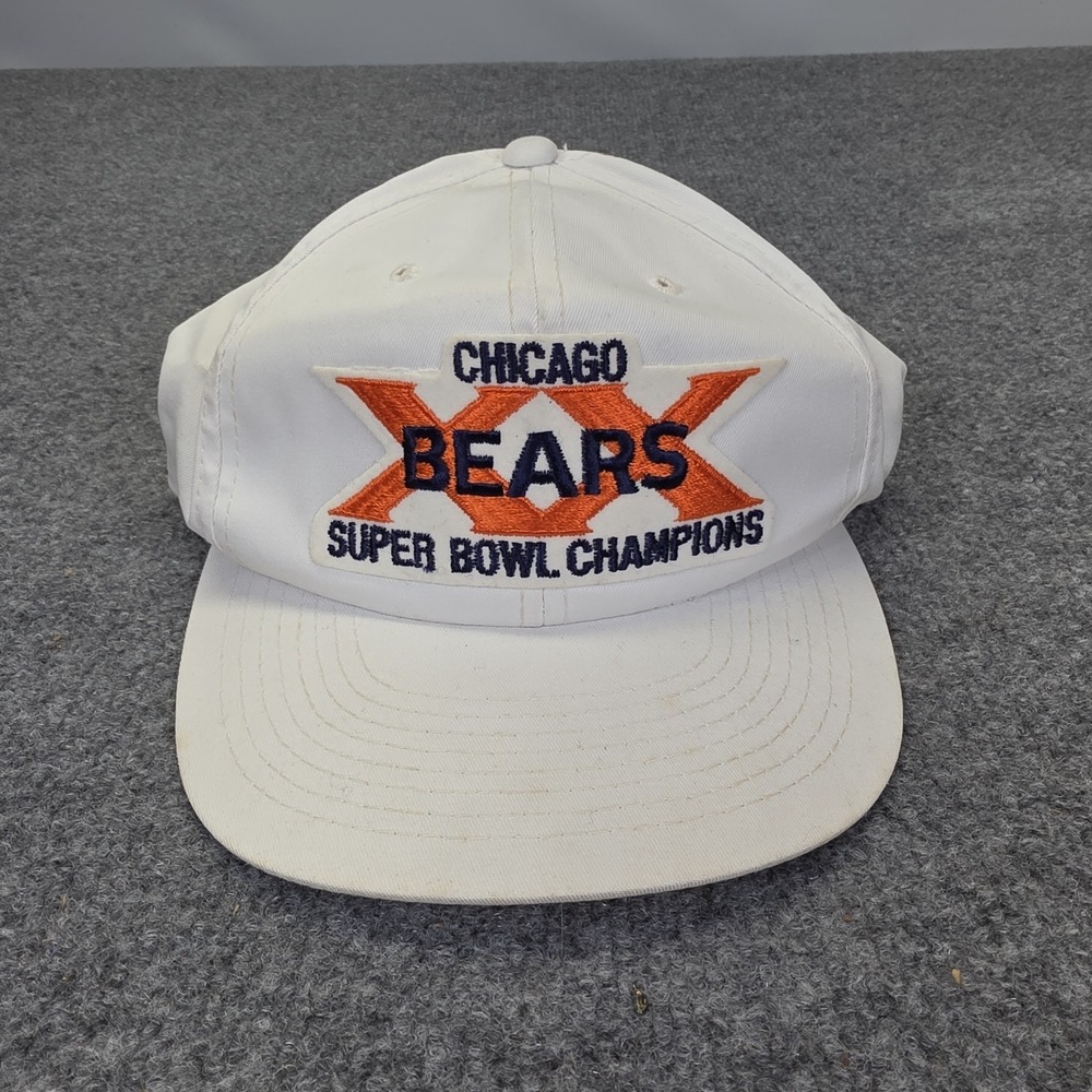 VTG 80s Chicago Bears Super Bowl XX Champions SnapBack Trucker Hat NFL